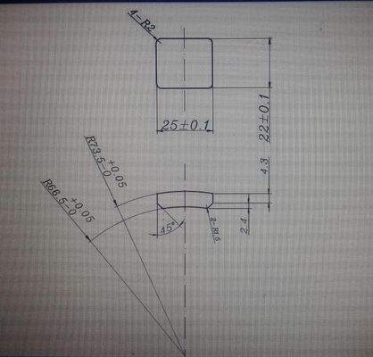 खरीदें BLDC सीलिंग फैन मोटर के लिए व्यापक रूप से प्रयुक्त 25X22X7mm आर्क शेप फेराइट मैग्नेट online manufacture